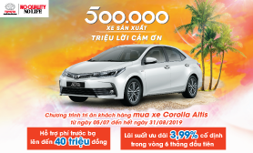 CHƯƠNG TRÌNH KHUYẾN MẠI DÀNH CHO XE COROLLA ALTIS